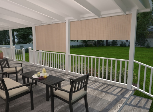 Outdoor Roller Shades And Exterior Roll, Outside Patio Blinds