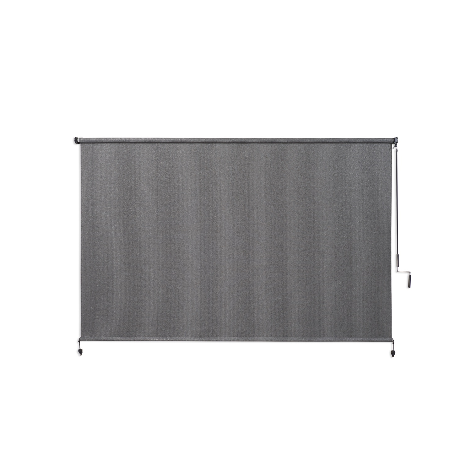 Voticky Exterior Outdoor Cordless Roller Shade Patio Sun Blind Roll Up Shade 8'X8' Gray 