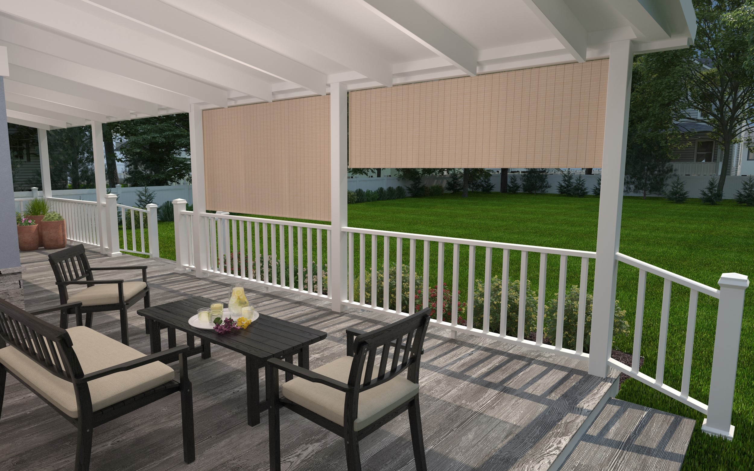 Simple Lift Outdoor Roller Shades, How To Install A Coolaroo Patio Shade
