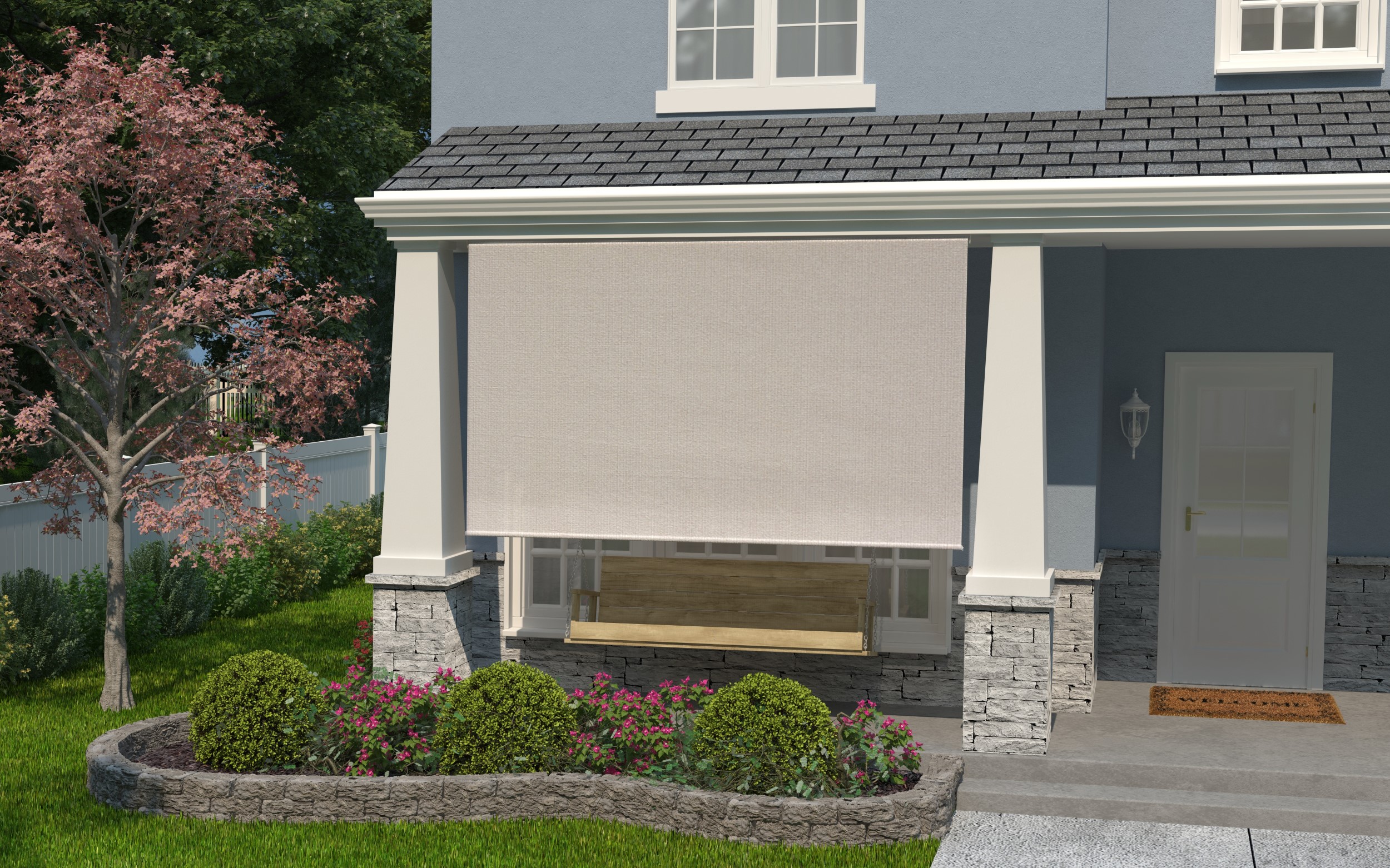Outdoor roll sales down shade